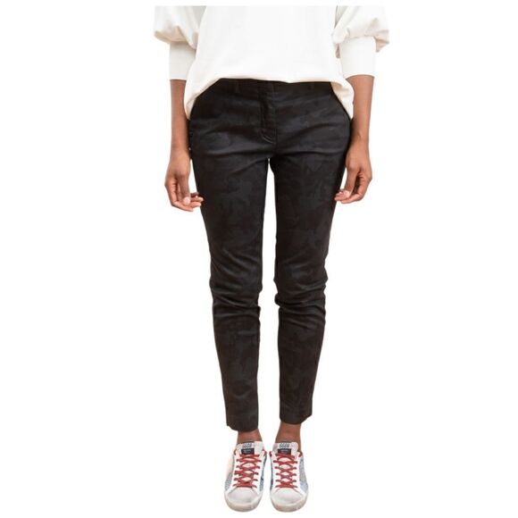 New Maison's Forte Dei Marmi New York Slim Pant Camo Tonal Jacquard Size EU 36 - Picture 2 of 12